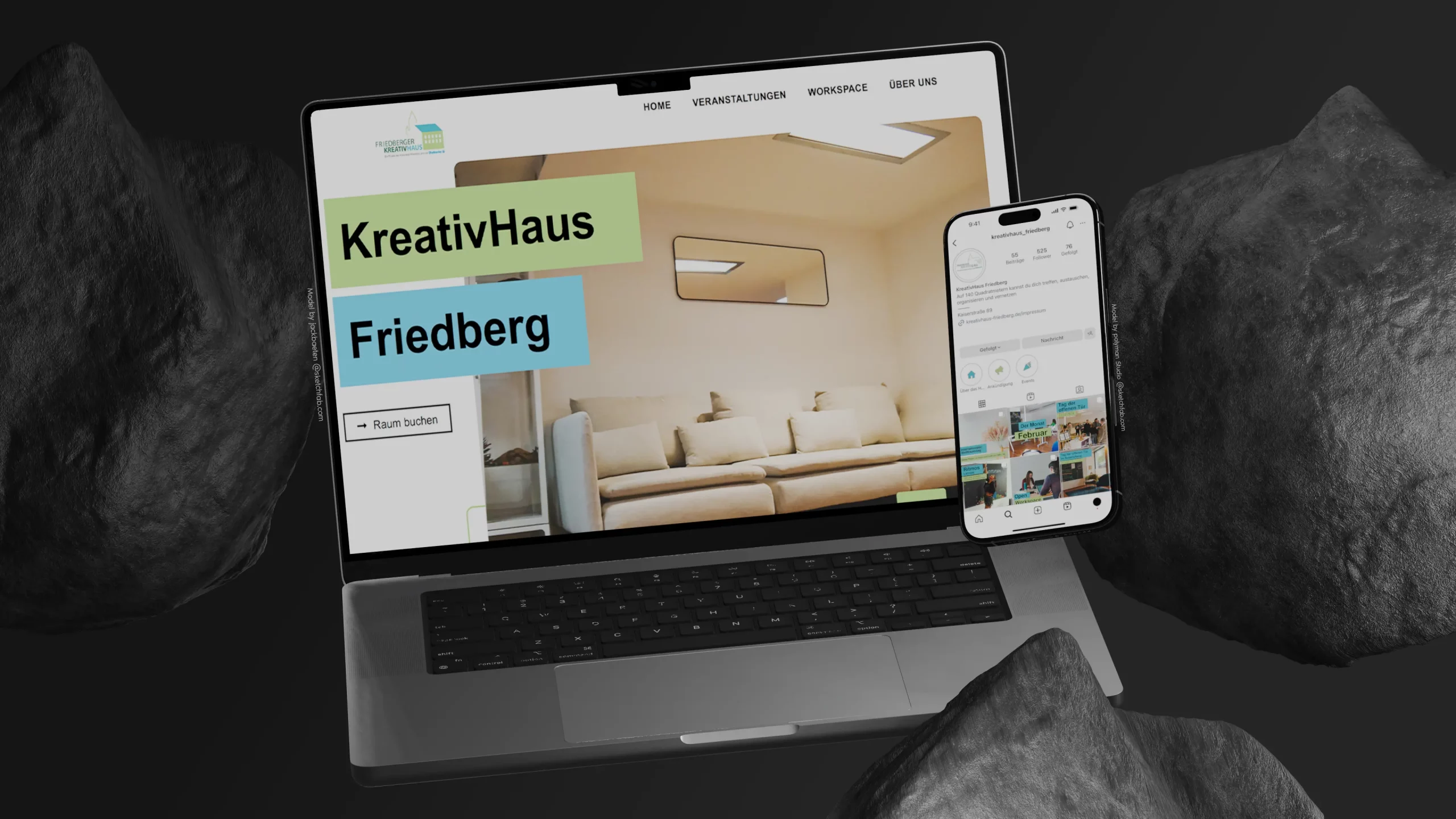 Social Media & Webdesign für das KreativHaus Friedberg